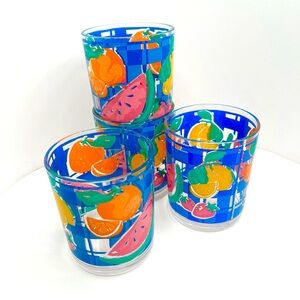 Vintage 1979 ANDRE MORIN Four Cups from the Fruit Collection